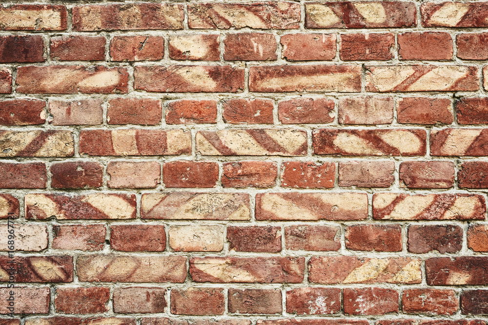 Fototapeta premium old brick wall for texture or background, brown and red color