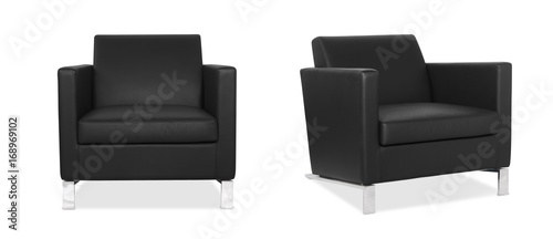 Black Armchair in two angles