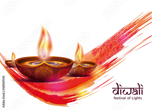 Vector illustration happy diwali