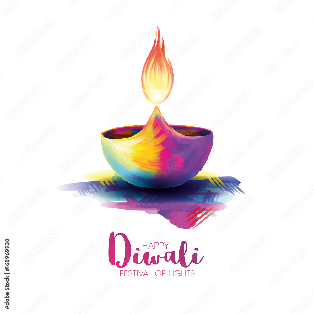 Vector illustration happy diwali