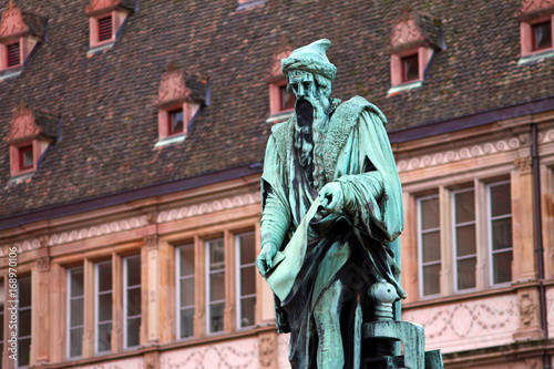 Gutenberg statue in Strasbourg