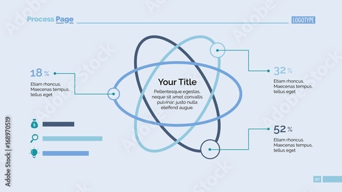 Atom Percentage Chart Slide Template