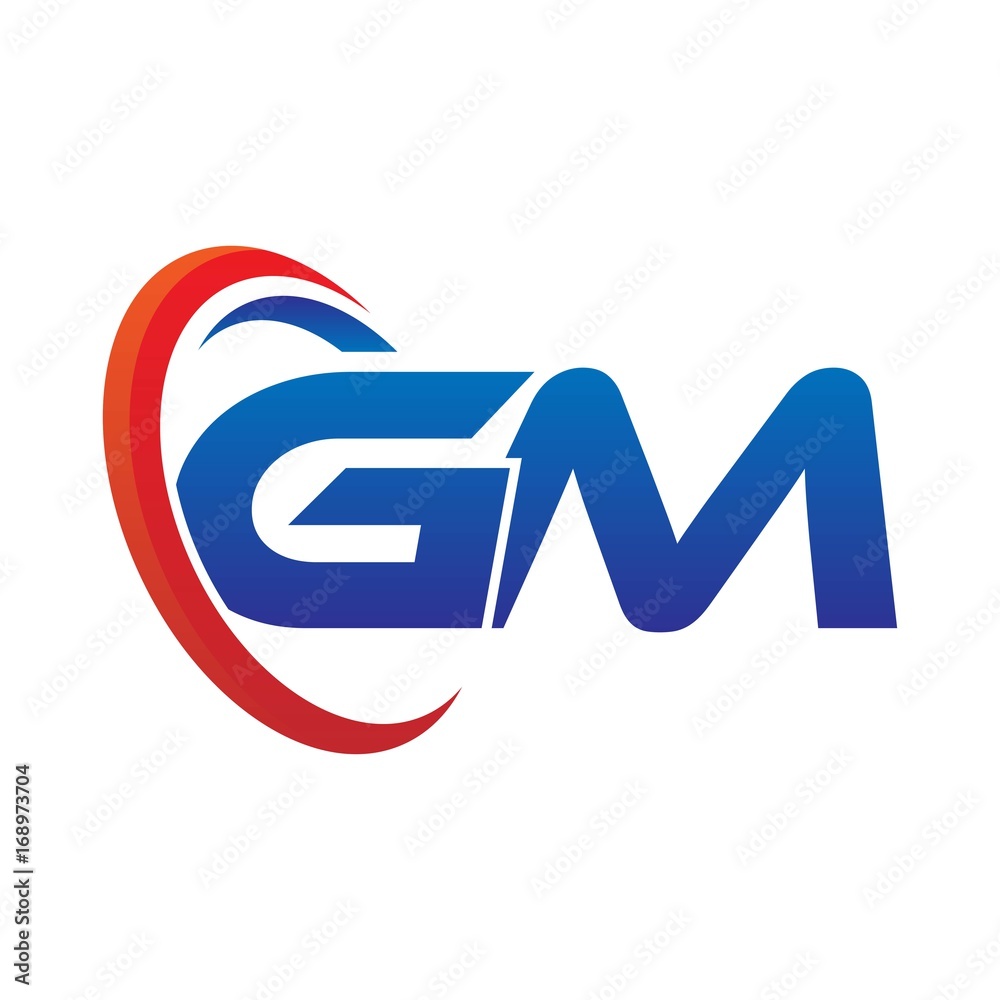 GM G M Letter Logo Design. Initial Letter GM Linked Circle Uppercase  Monogram Logo Red And Blue. GM Logo, G M Design. Gm, G M Royalty Free SVG,  Cliparts, Vectors, and Stock Illustration. Image 152303766.