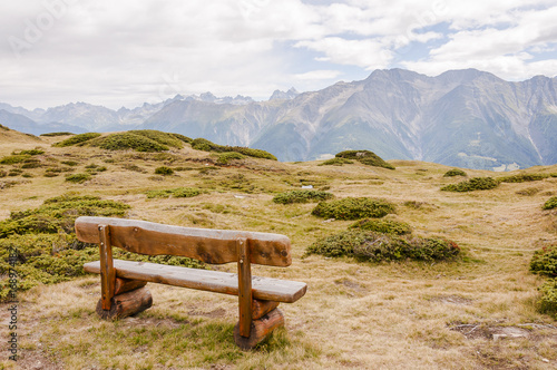 Riederalp, Höhenweg, Wanderweg, Riederfurka, Walliser Berge, Alpen, Aletsch, Aletschgletscher, Blättlihorn, Hillehorn, Sommer, Schweiz photo