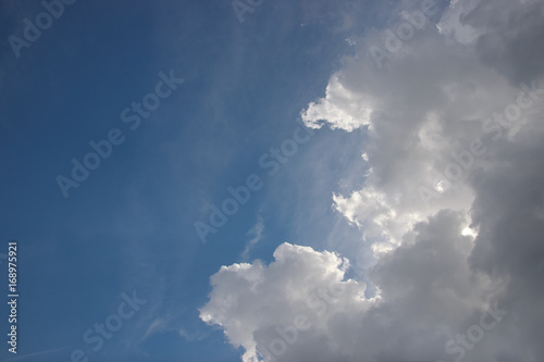 Blue Sky with White Clouds