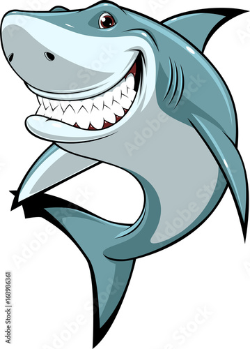 Funny white shark