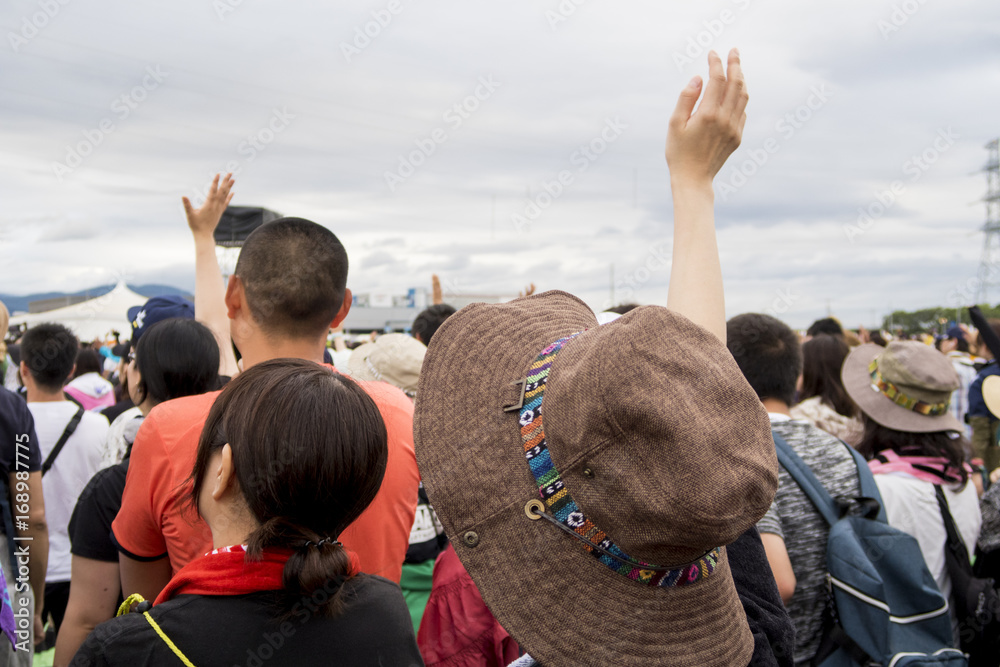 ロックフェスティバルの風景 Stock Photo Adobe Stock