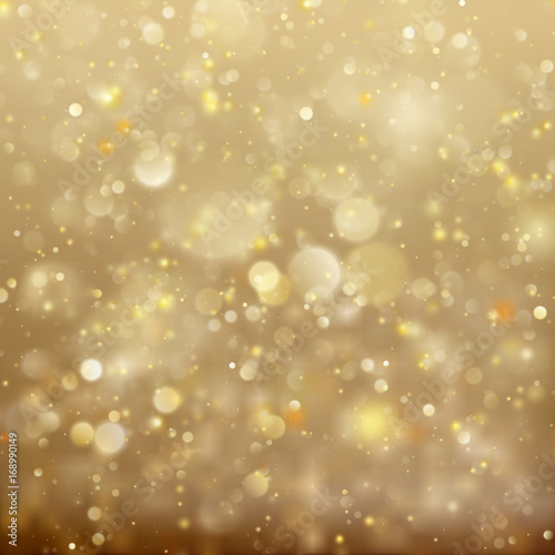 New year and Xmas Defocused Background With Blinking Stars. EPS 10 vector