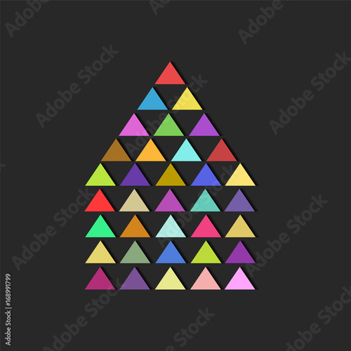 logo business as abstract house symbol, stock vector illustration