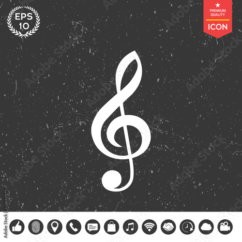Treble clef icon