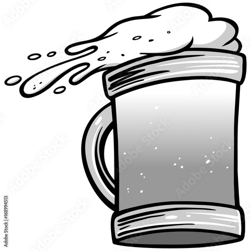 Beer Toss Illustration