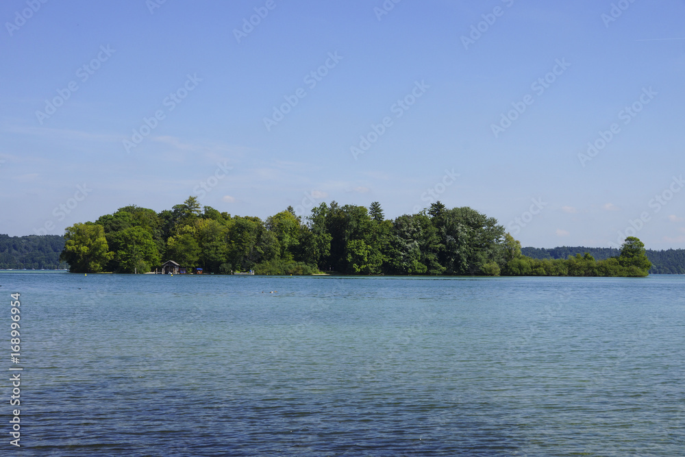 The Rose Island in Lake Starnberg, Bavaria