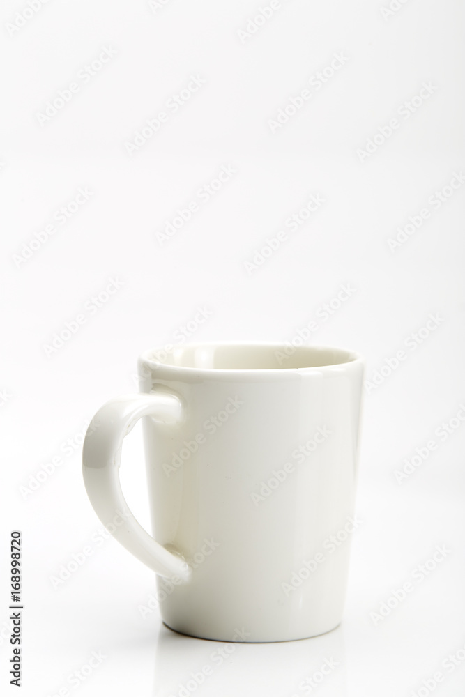 Fototapeta premium White brand mug empty for coffee or tea
