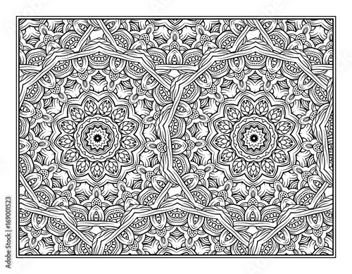 Fantasy decorative ornamental pattern page