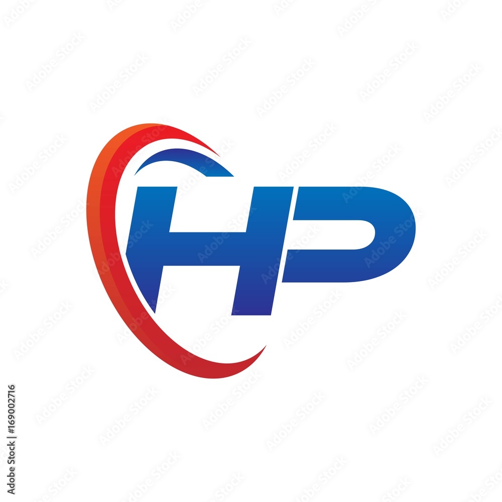 modern dynamic vector initial letters logo ha with circle swoosh red blue modern dynamic vector initial letters logo ha with circle swoosh red blue