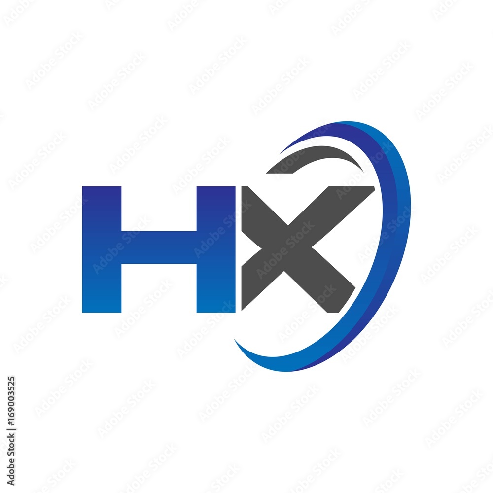vector modern initial logo letters ha with circle swoosh blue gray vector modern initial logo letters ha with circle swoosh blue gray