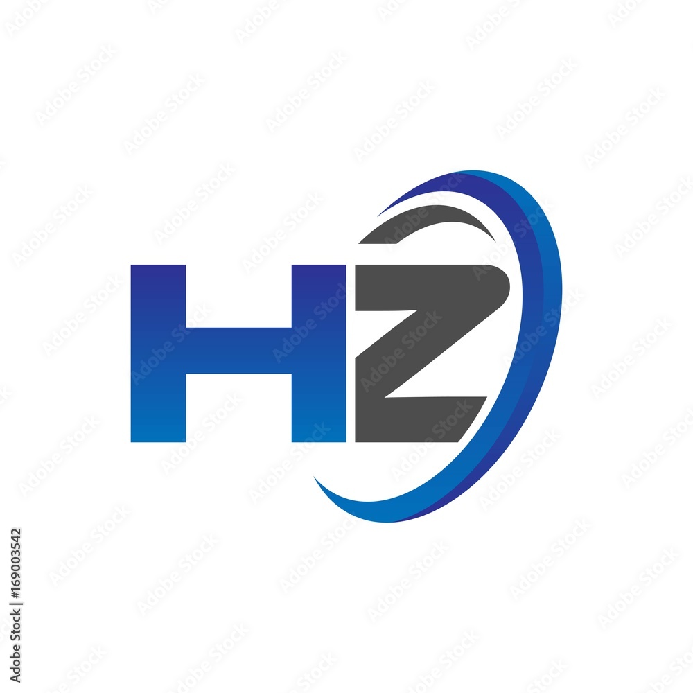 vector modern initial logo letters ha with circle swoosh blue gray vector modern initial logo letters ha with circle swoosh blue gray