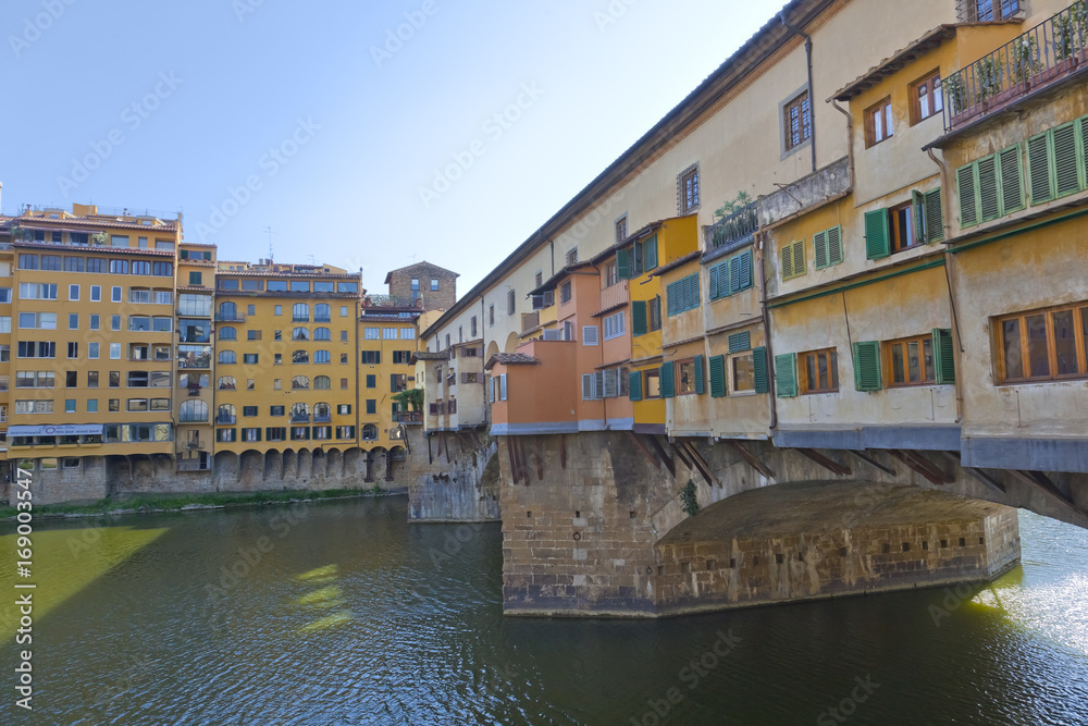Toskana-Impressionen, Florenz, Arno mit Ponte Vecchio