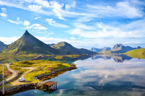 Landscape of Lofoten Islands, Norway