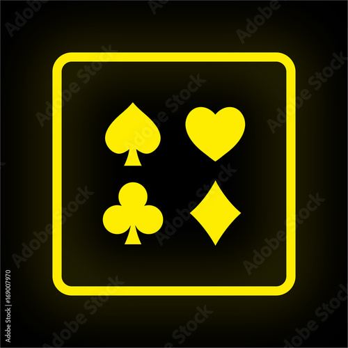 Neon Button App - Kartenspiel