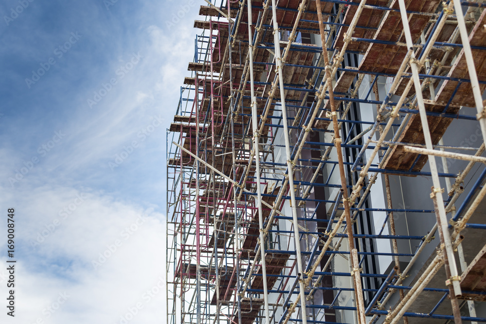 industrial construction outdoor work use scaffolding industrial construction outdoor work use scaffolding