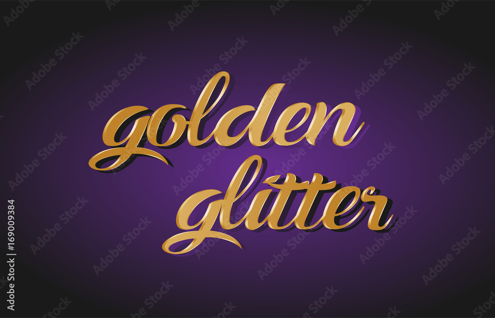 golden glitter gold golden text postcard banner logo
