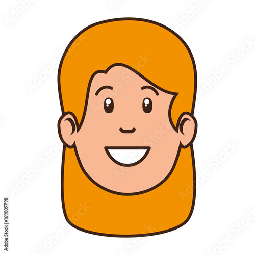 woman icon over white background vector illustration