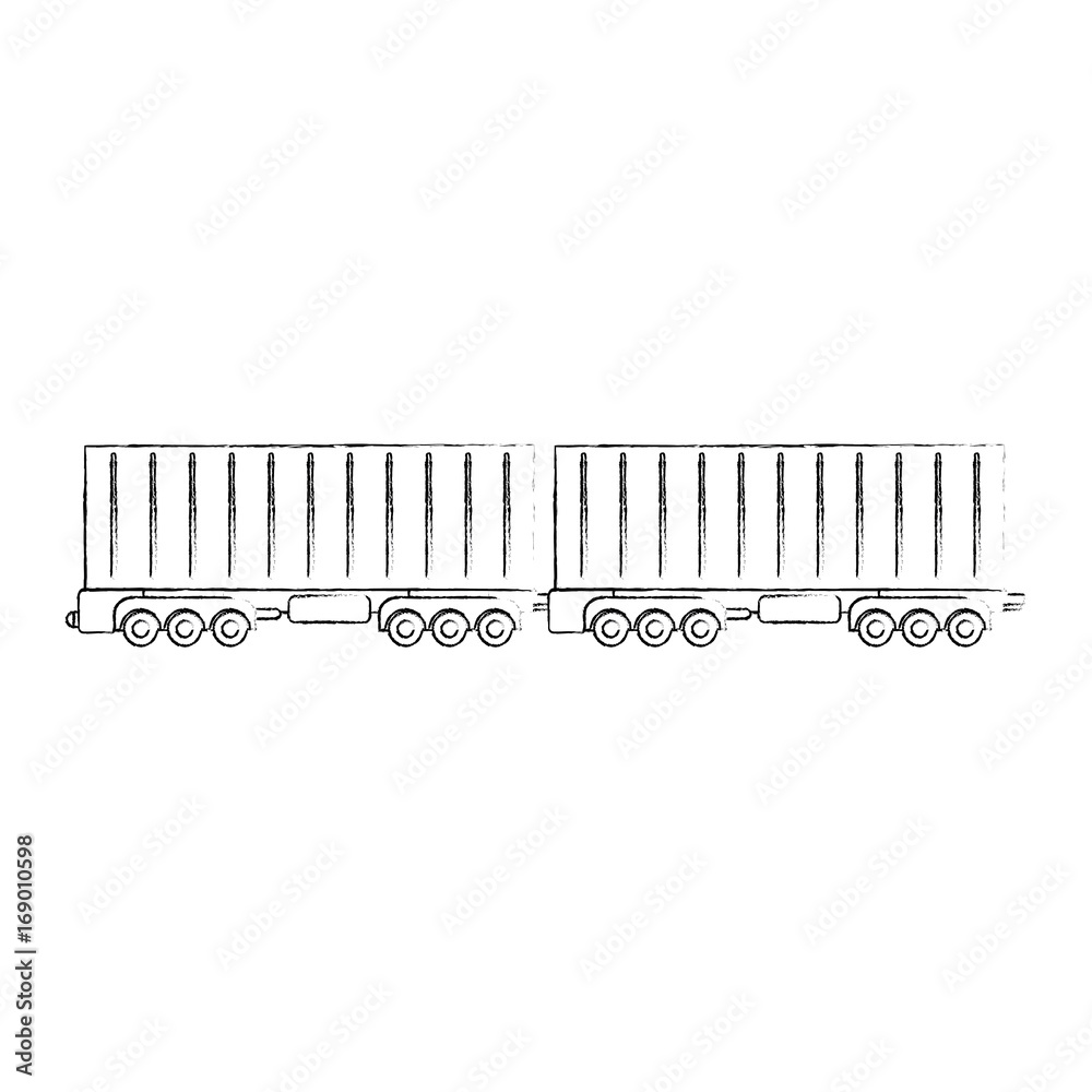 wagon loaded icon over white background vector illustration wagon loaded icon over white background vector illustration