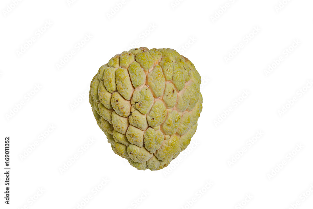 custard apple isolate on white custard apple isolate on white