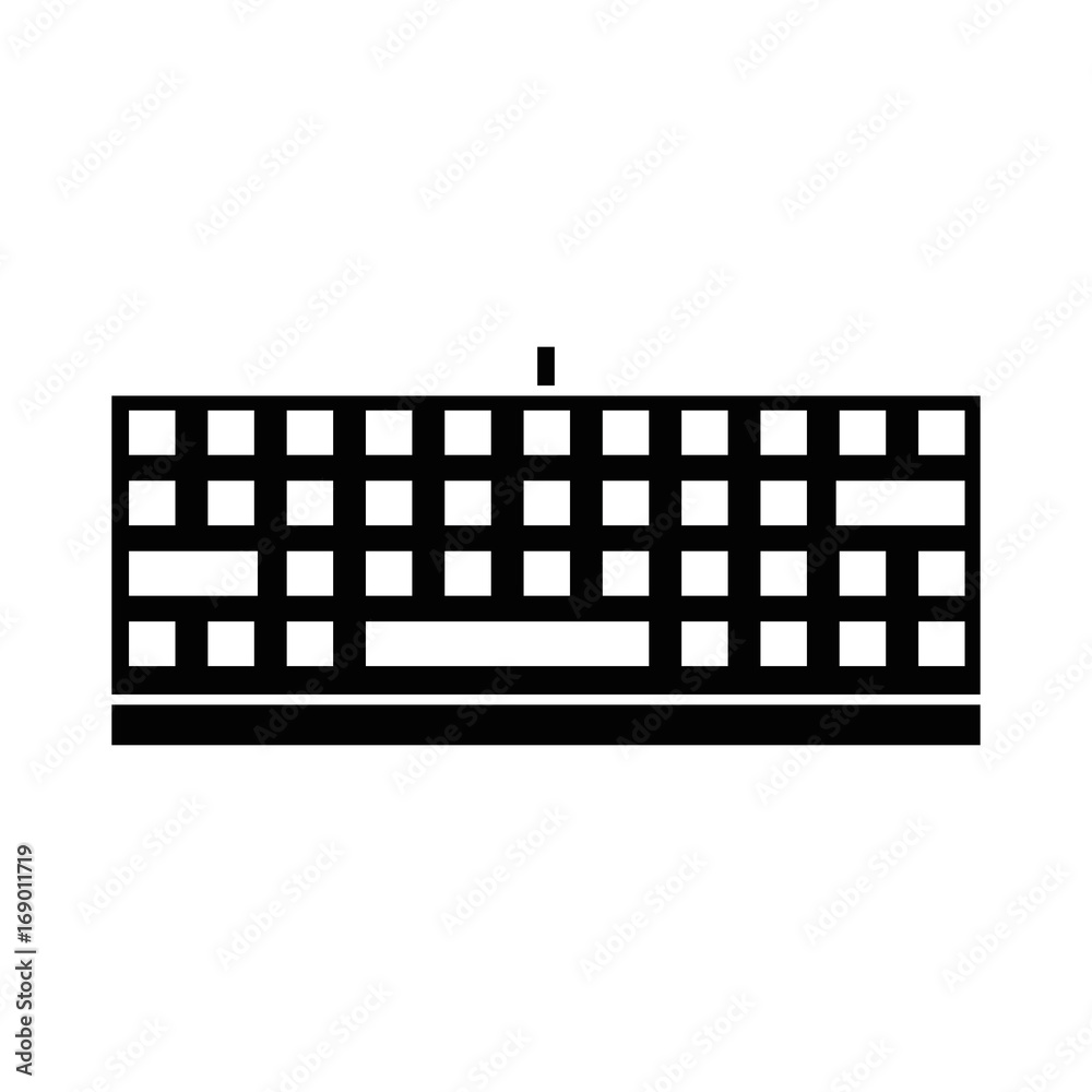 Keyboard hardware computer icon vector illustration graphic design Keyboard hardware computer icon vector illustration graphic design