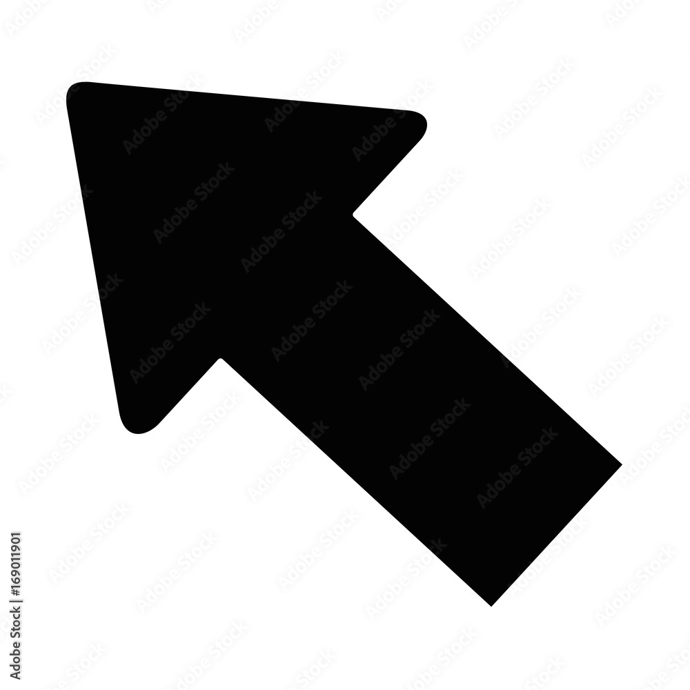 Fototapeta premium arrow icon over white background vector illustration