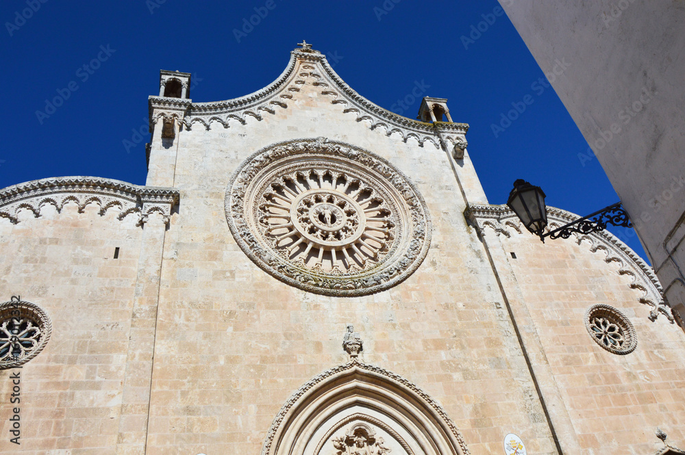 Cathedral of the medieval town of Ostuni in Apulia, South Italy