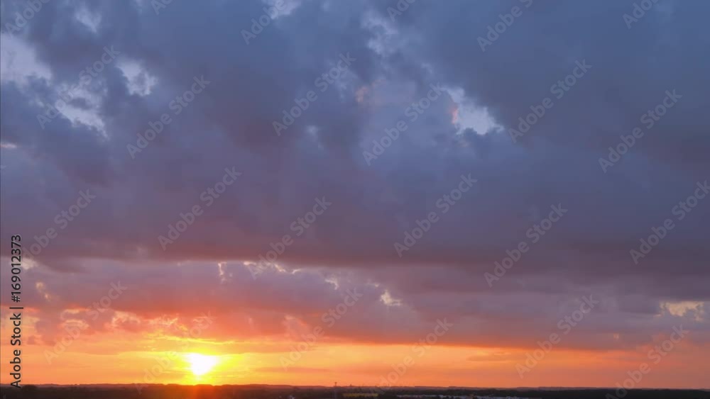 Dramatic clouds and sunset Dramatic clouds and sunset