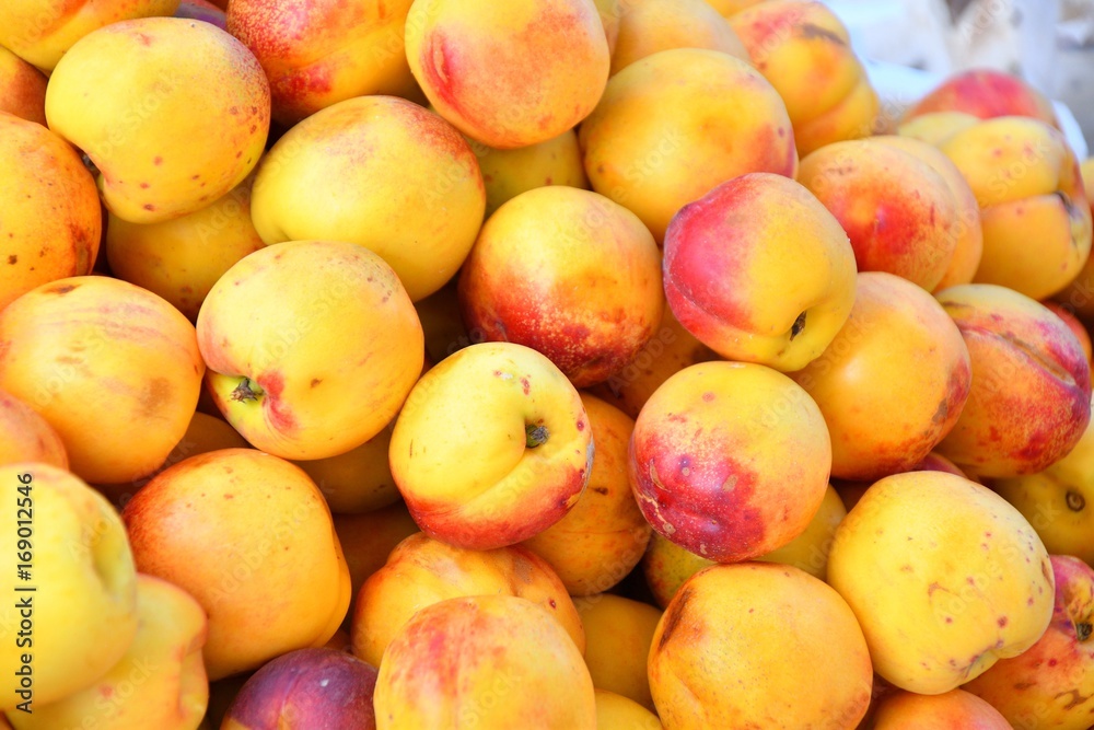 Fresh and ripe nectarines Fresh and ripe nectarines