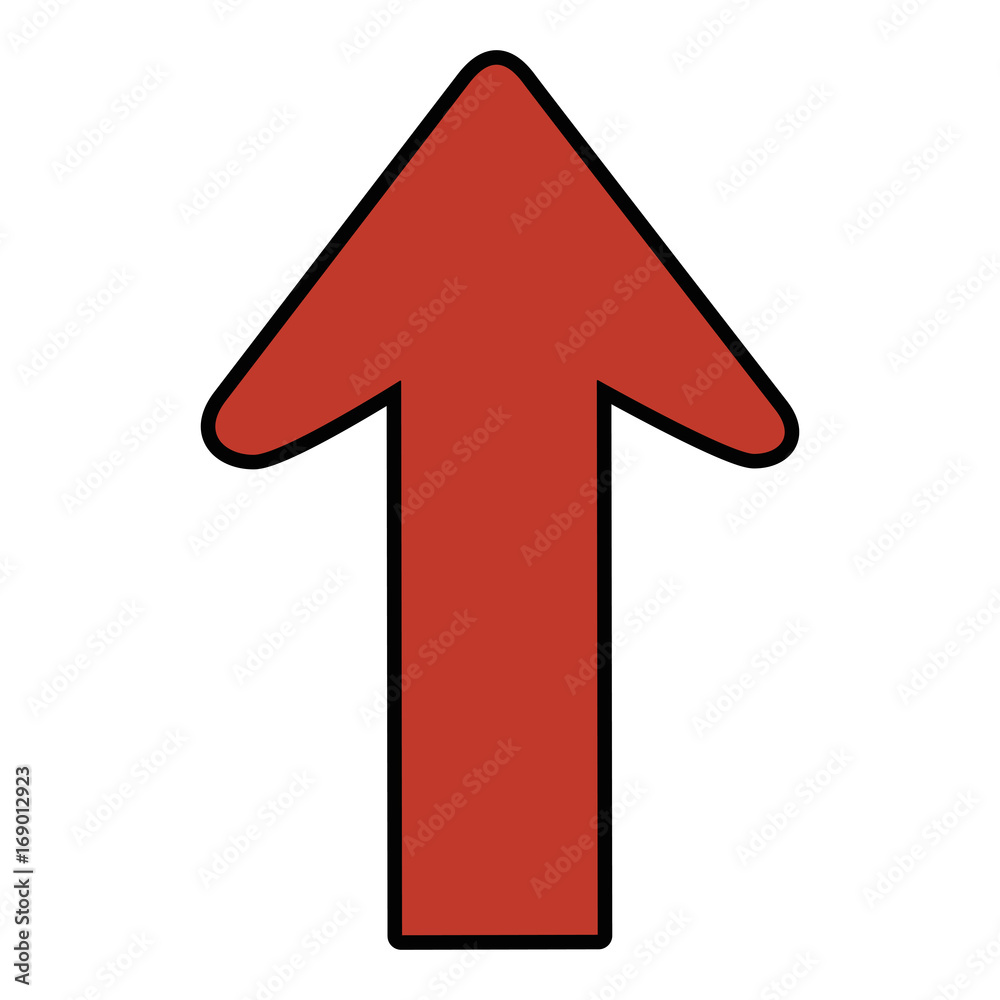 Arrow pointing up icon vector illustration graphic design Arrow pointing up icon vector illustration graphic design