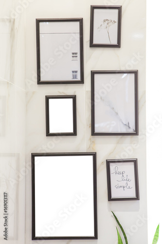 Photo frame on wall