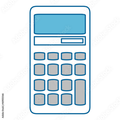Calculator math device icon vector illustration graphic design