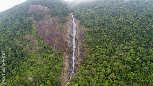 Waterfall in The National Vietnam park Bach ma