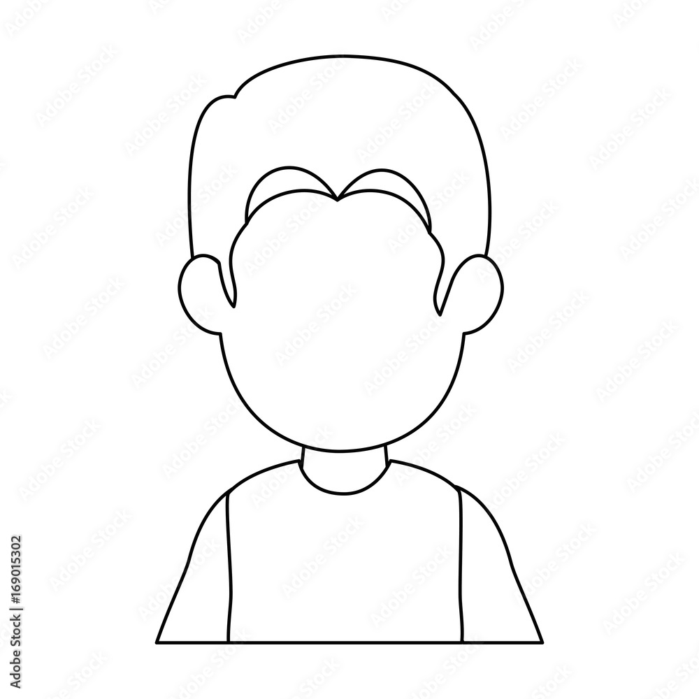 avatar man icon over white background vector illustration avatar man icon over white background vector illustration