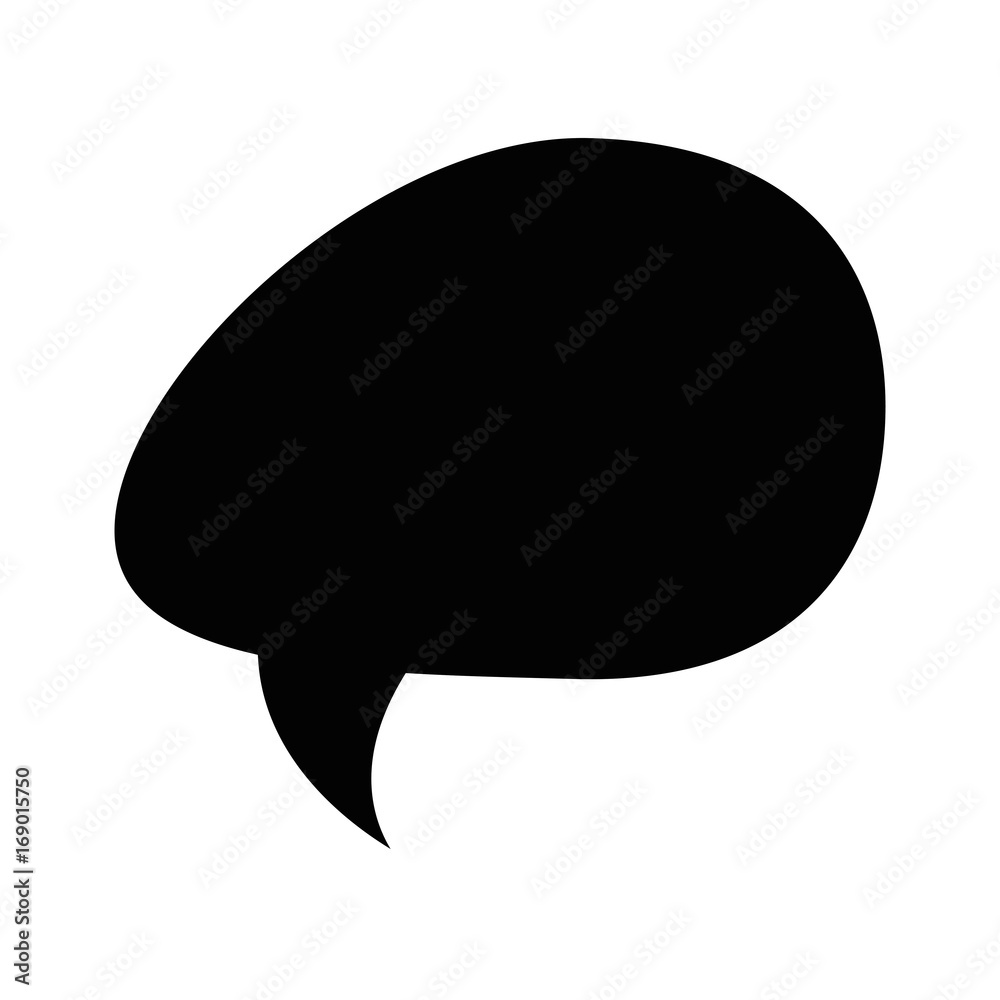 speech bubble icon over white background vector illustration speech bubble icon over white background vector illustration