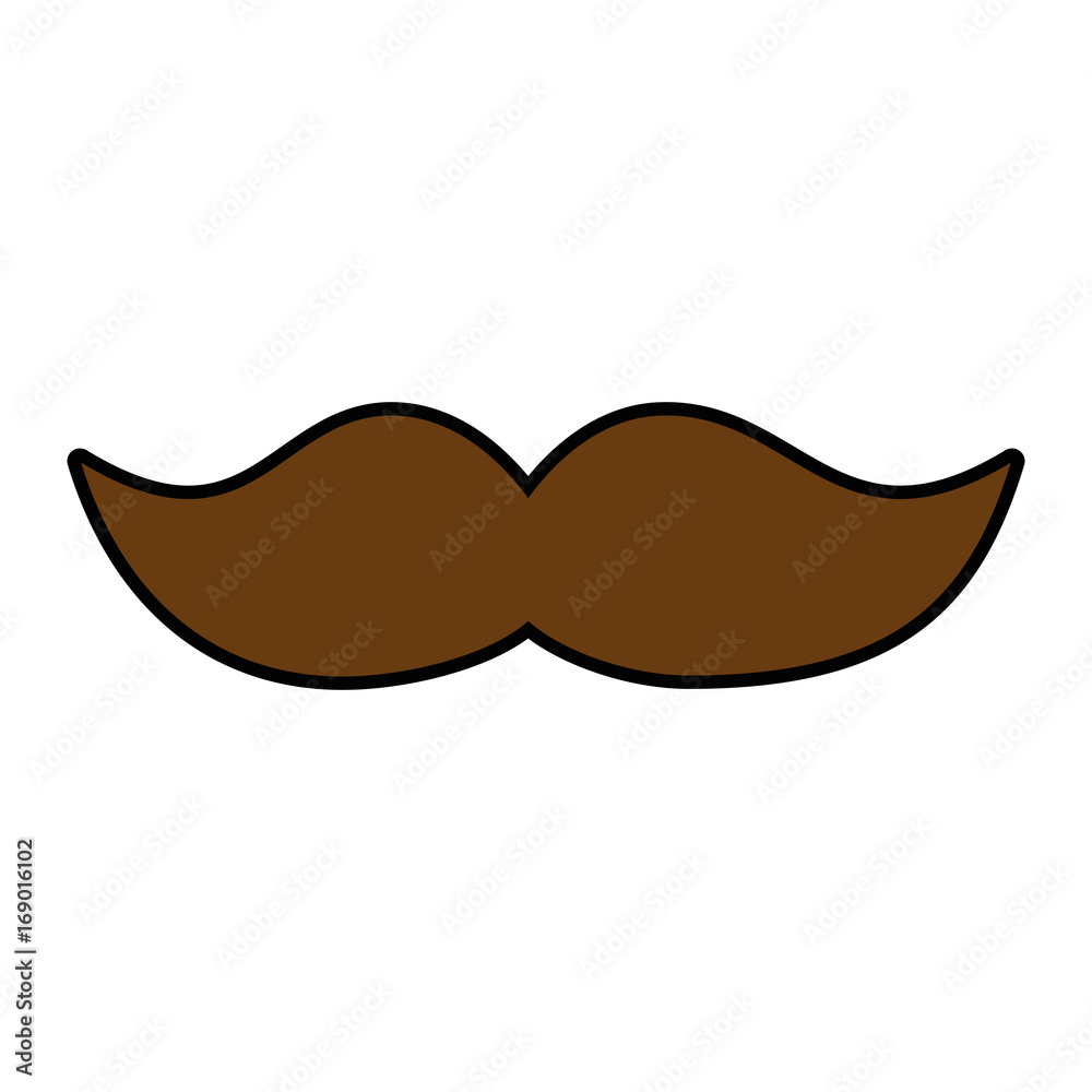 mustache icon over white backgorund vector illustration mustache icon over white backgorund vector illustration