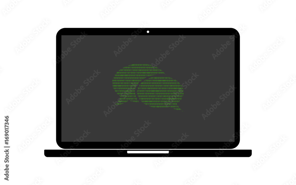 Hacker Laptop Sprechblasen Hacker Laptop Sprechblasen