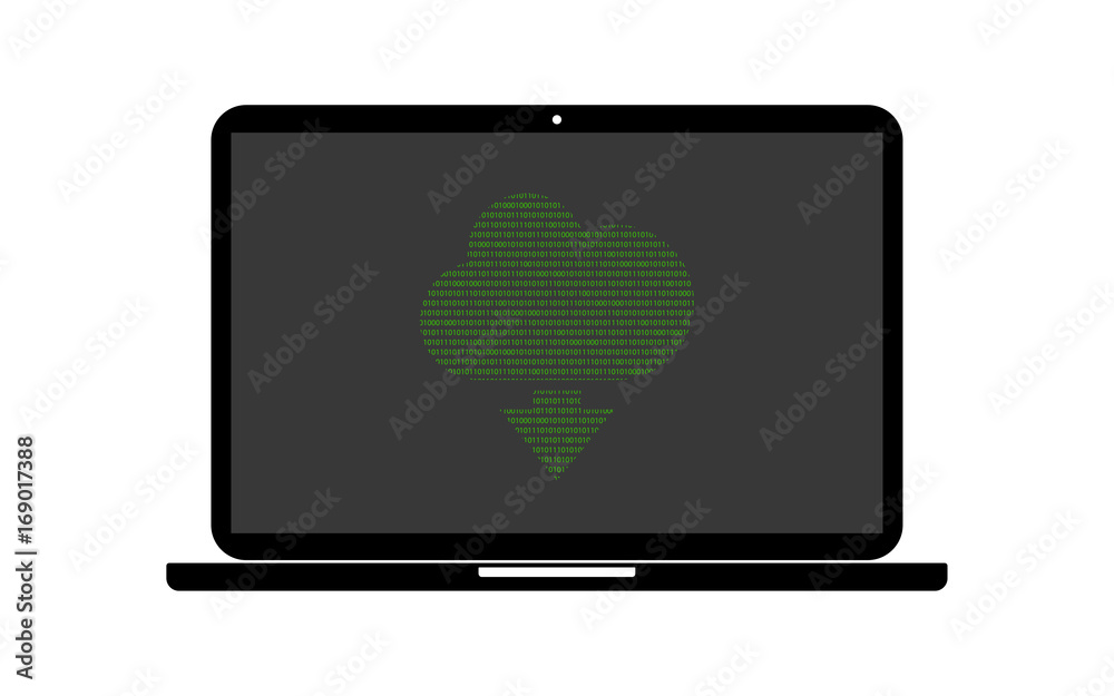 Hacker Laptop von Wolke herunterladen Hacker Laptop von Wolke herunterladen