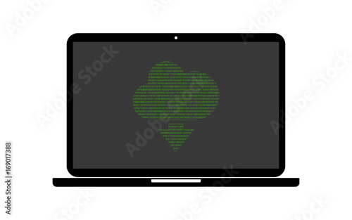Hacker Laptop von Wolke herunterladen