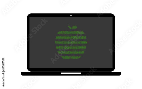 Hacker Laptop Apfel