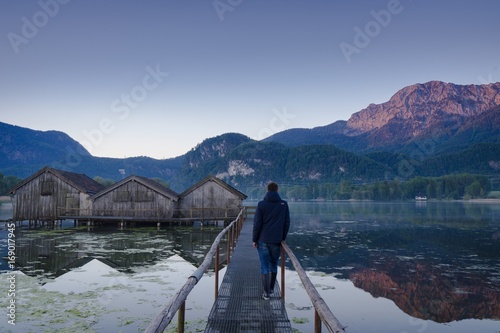 walking to the boathouse photo