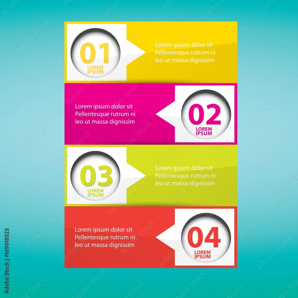Fototapeta premium vector clean modern white Infographic banners