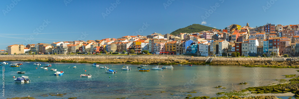 Vista panorámica de A Guarda, La Guardia, Pontevedra, pueblos marineros, España