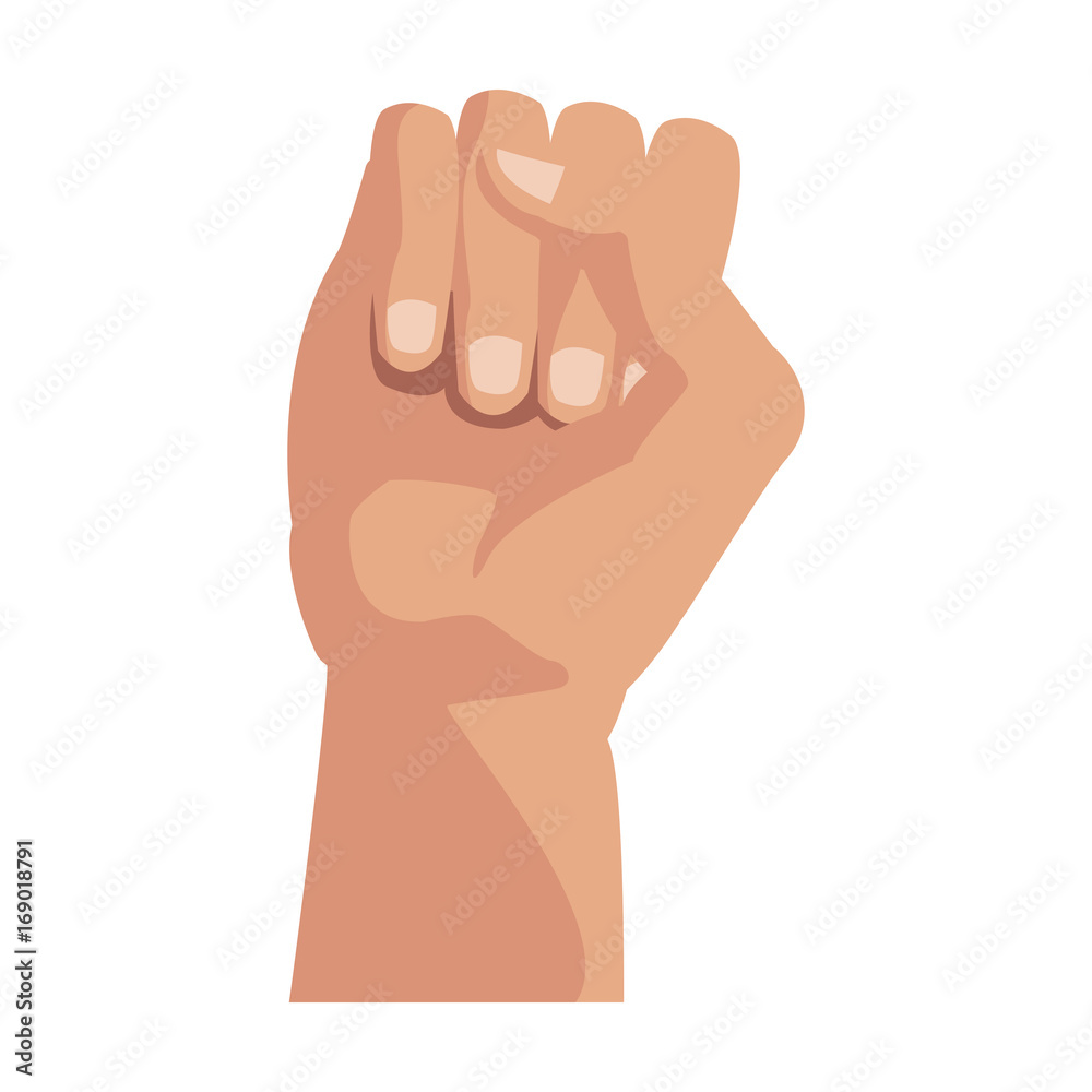 human hand fist gesture emblem vector illustration human hand fist gesture emblem vector illustration