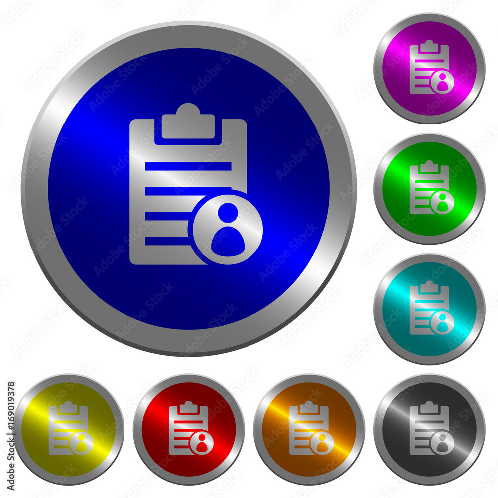 Note owner luminous coin-like round color buttons Note owner luminous coin-like round color buttons